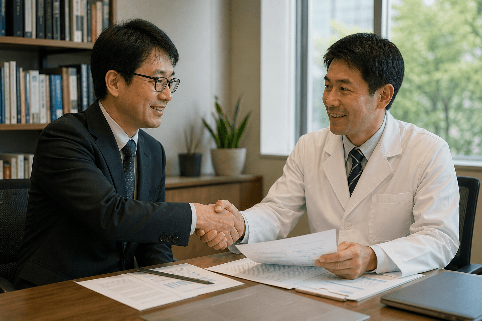 共同研究パートナーとの協働の写真